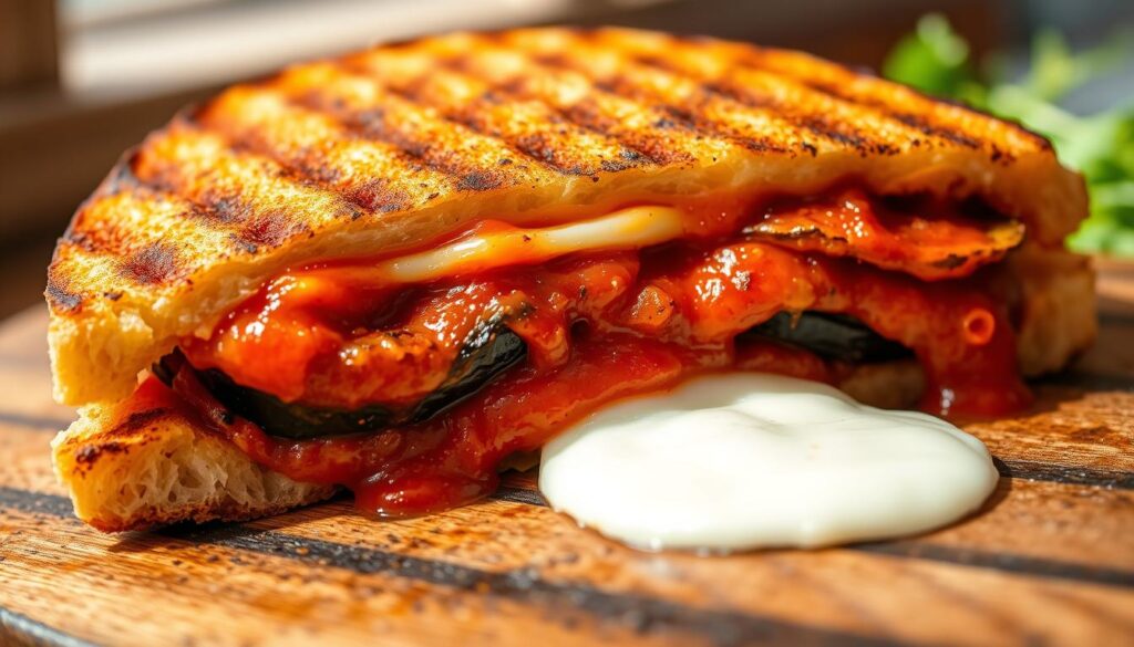 Eggplant Parmesan Panini