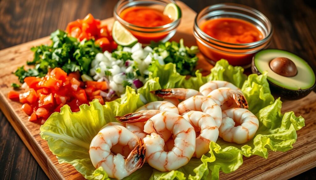 Ingredients for Authentic Mexican Shrimp Cocktail Ingredients for Authentic Mexican Shrimp Cocktail