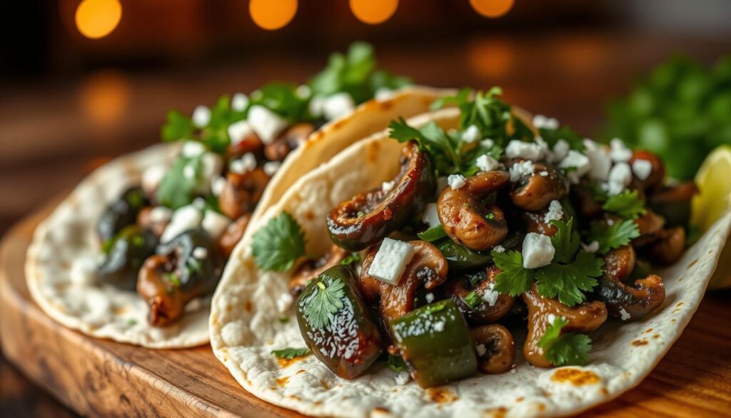 Poblano & Mushroom Tacos