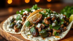 Poblano & Mushroom Tacos