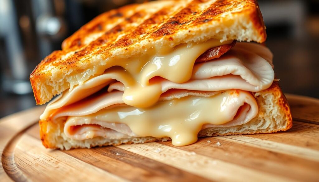 Turkey and cheese panini
