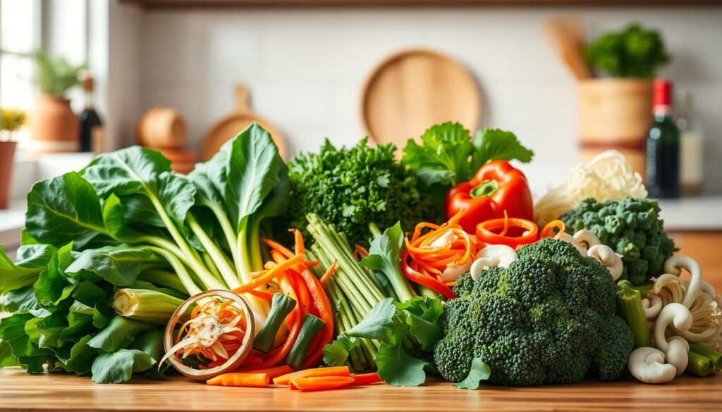 Vegetables for Chinese Shrimp Noodles
