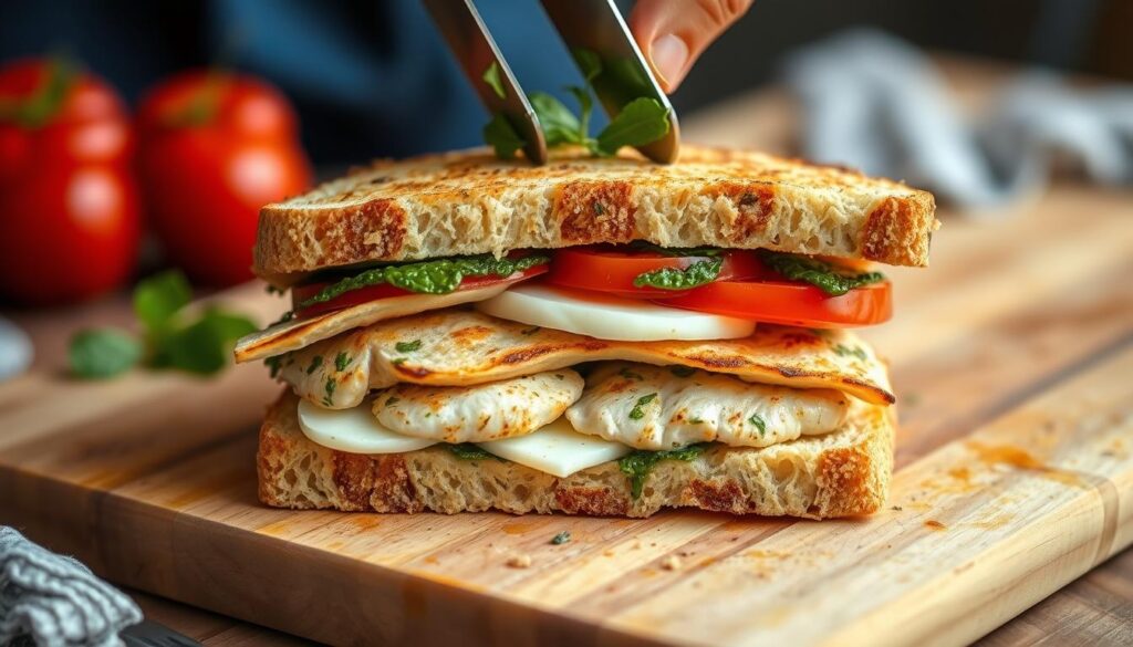 assemble chicken pesto panini assemble chicken pesto panini