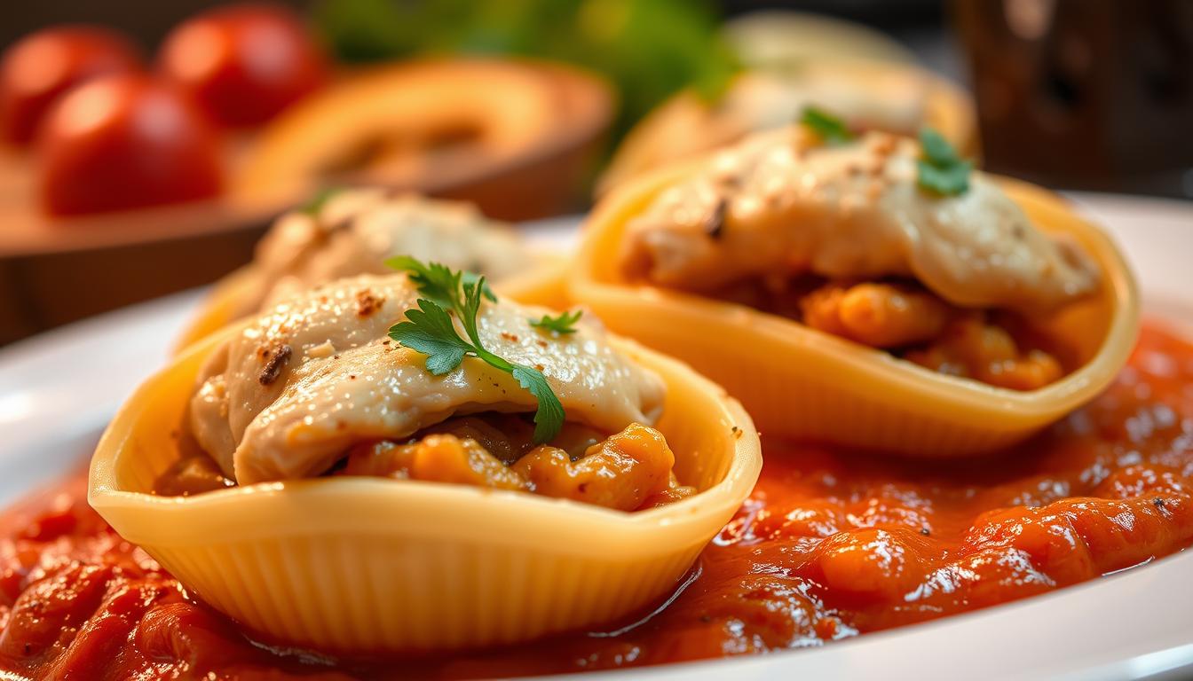 Chicken Stuffed Shells - Chefinoz