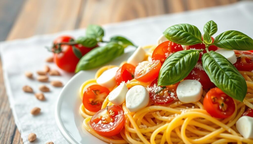 fresh caprese pasta