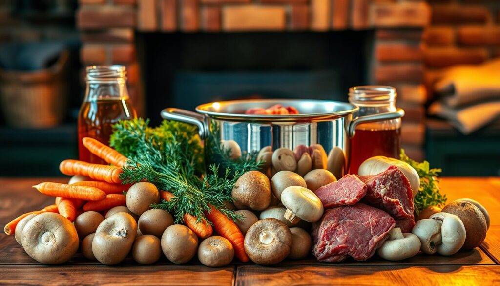 ingredients for beef and vegetable soup ingredients for beef and vegetable soup