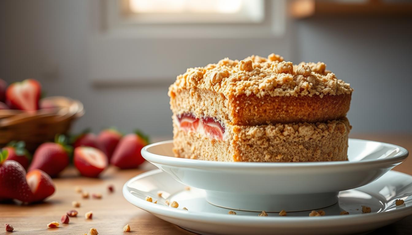 strawberry crunch cake