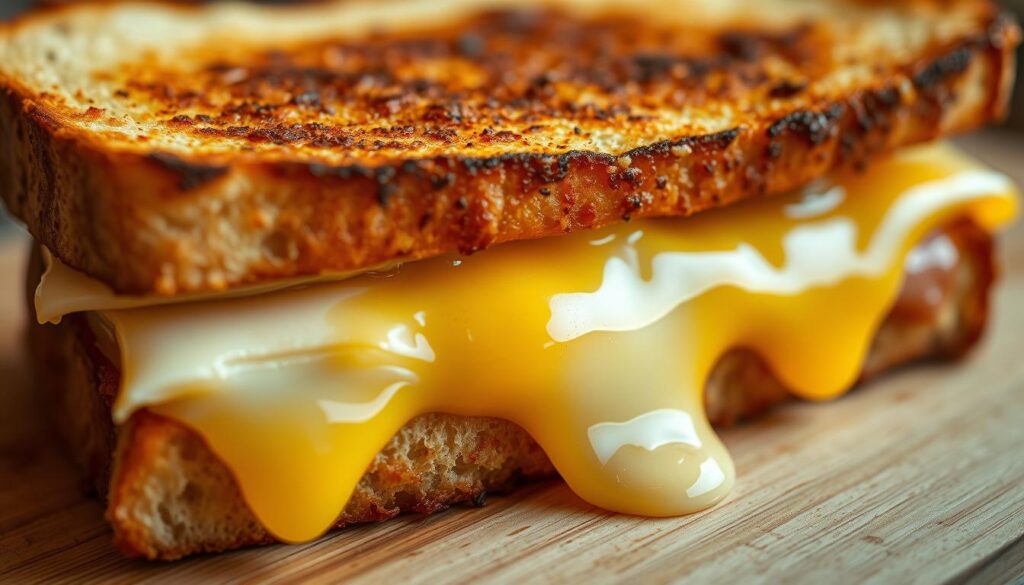 three-cheese panini