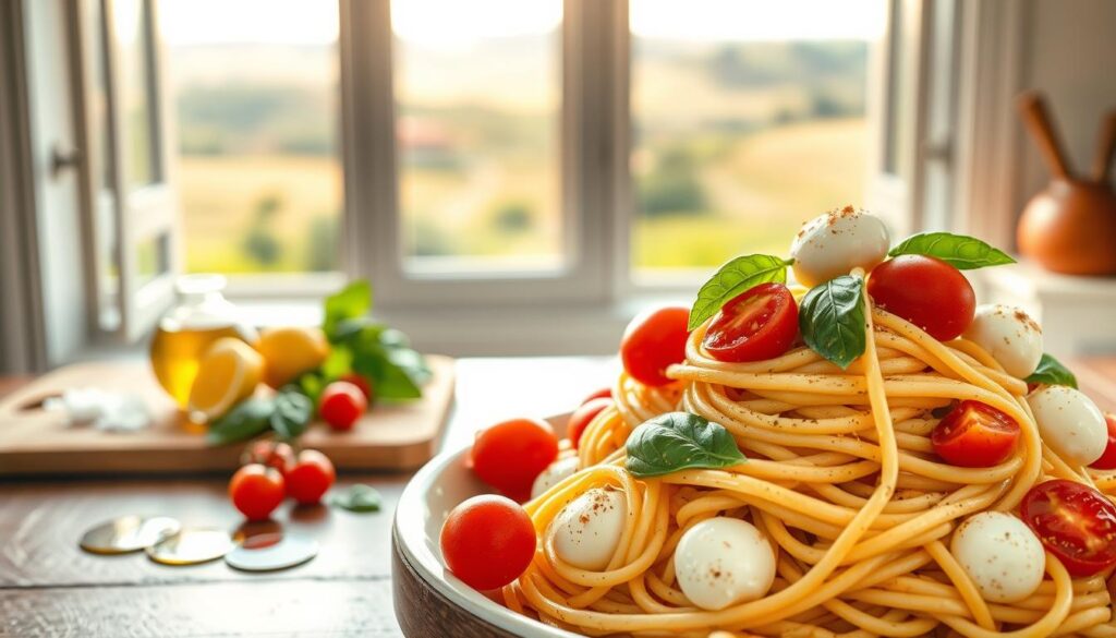 traditional caprese pasta
