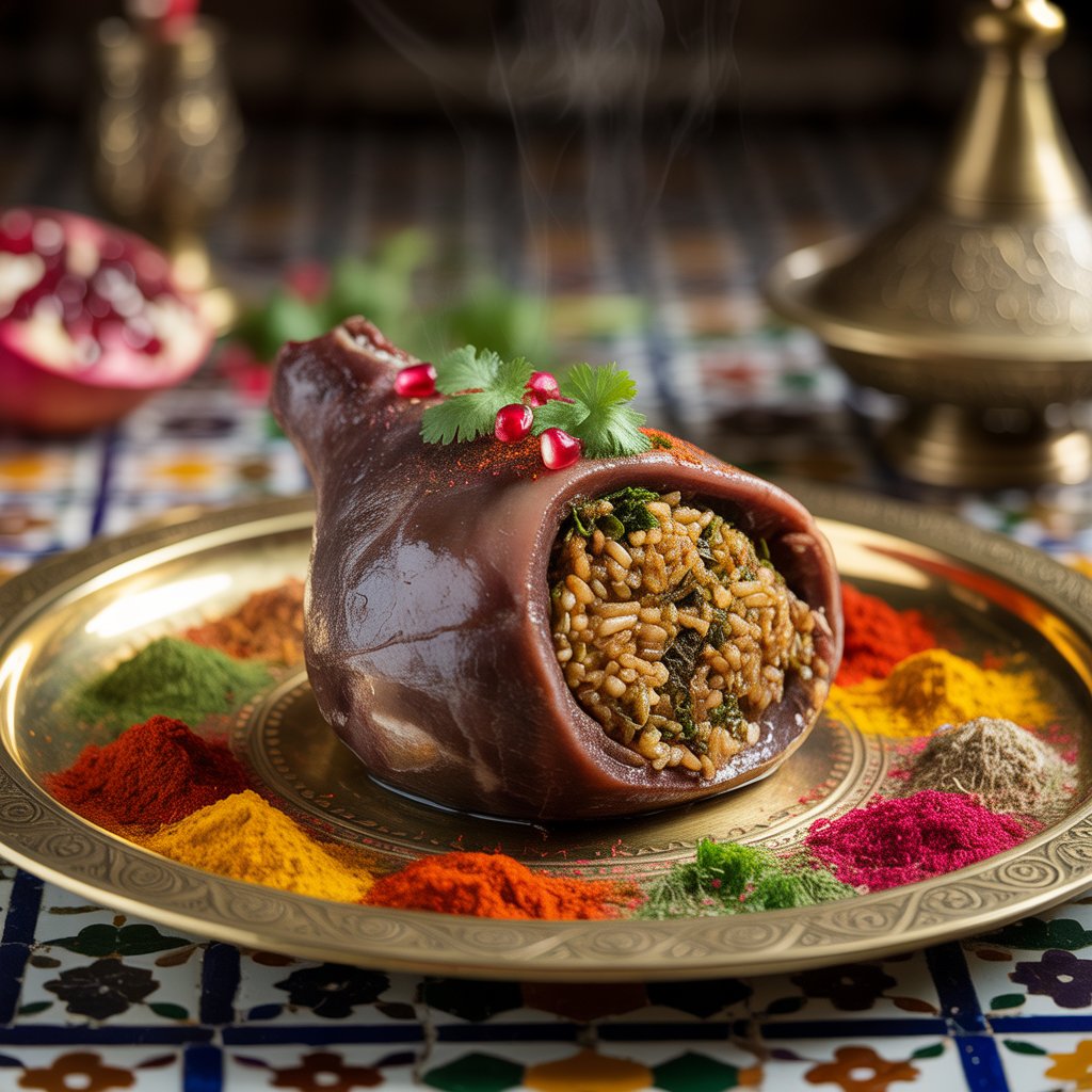 Authentic Moroccan Stuffed Spleen 1