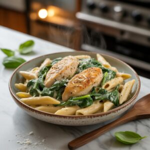 Delicious Chicken Spinach Pasta Recipe