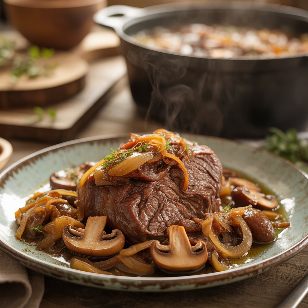 Ingredients for Braised Round Steak