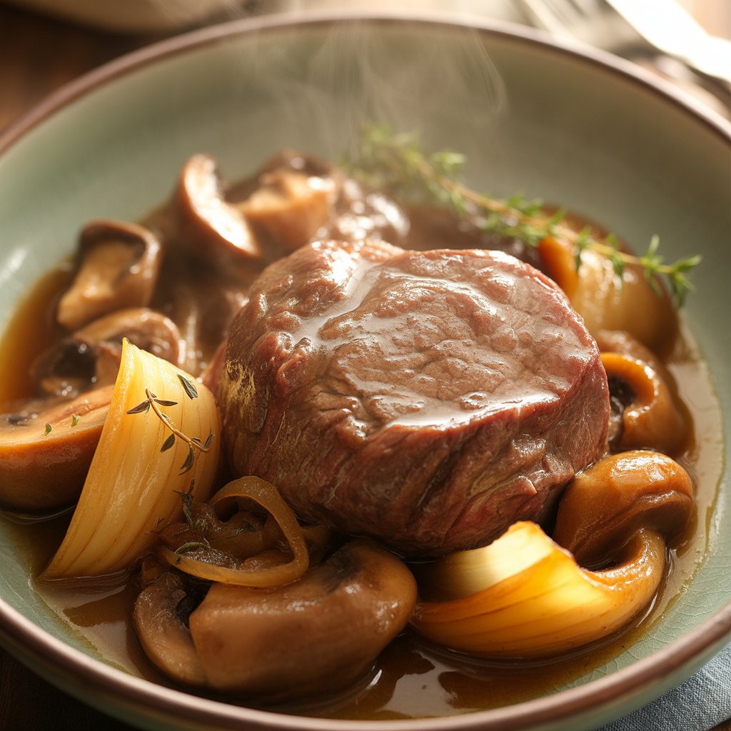 Round Steak Preparation for Braising