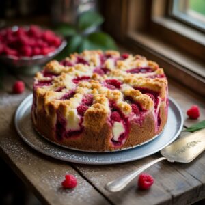 Raspberry Cream Cheese Coffee Cake
