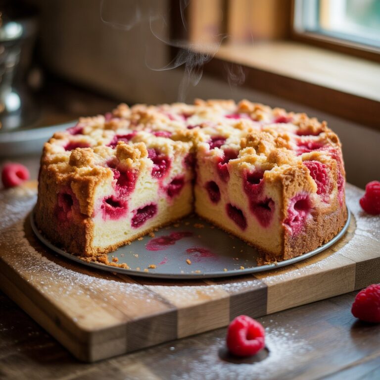 Delicious Raspberry Cream Cheese Coffee Cake Recipe