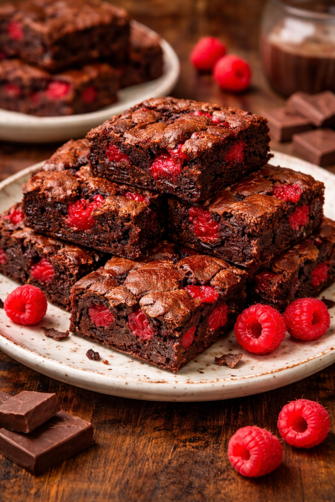 Raspberry Chocolate Brownie Ingredients