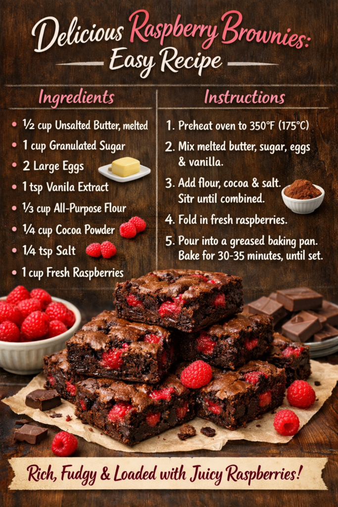 Raspberry Brownie Baking Tools